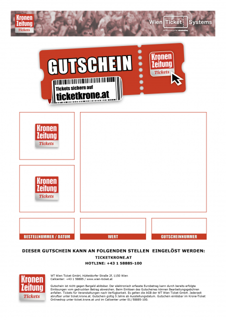 ticketkrone.at Gutschein