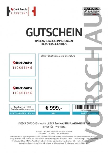 Bank Austria Ticketing Gutschein